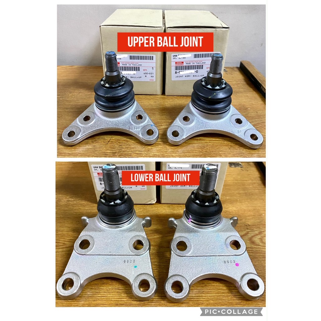 Isuzu Genuine and 555 Upper and Lower Ball Joint (Set of 2) Dmax Mux