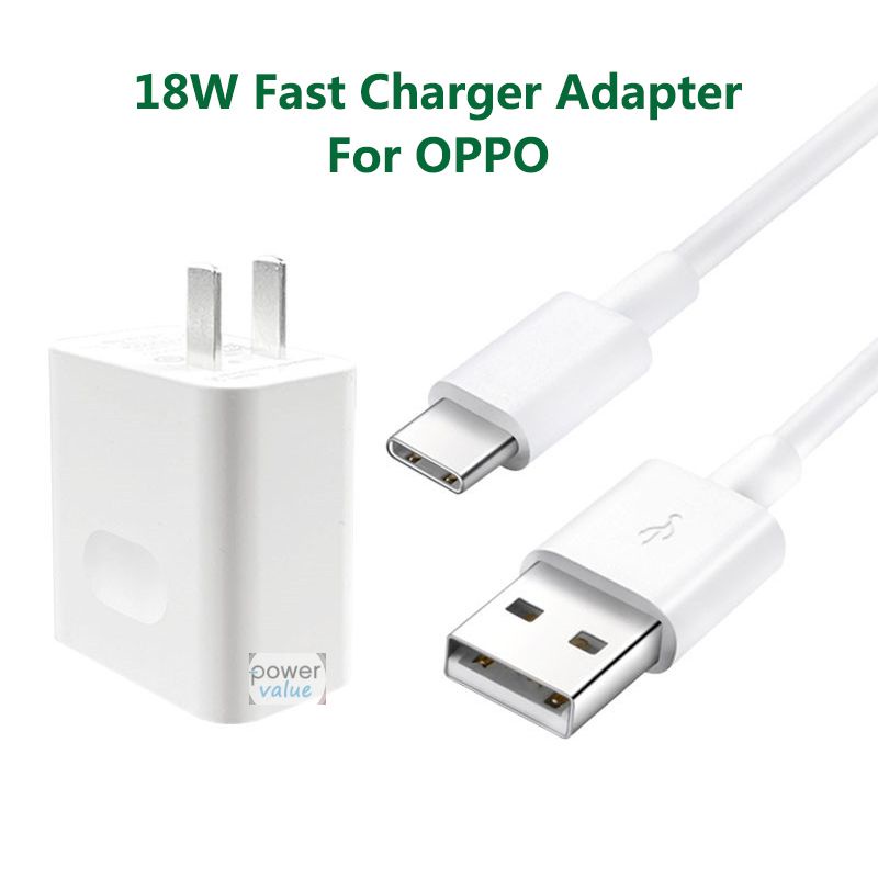 Fast Charging Oppo A52 Mobile Charger 18W Fast Charger Adapter For