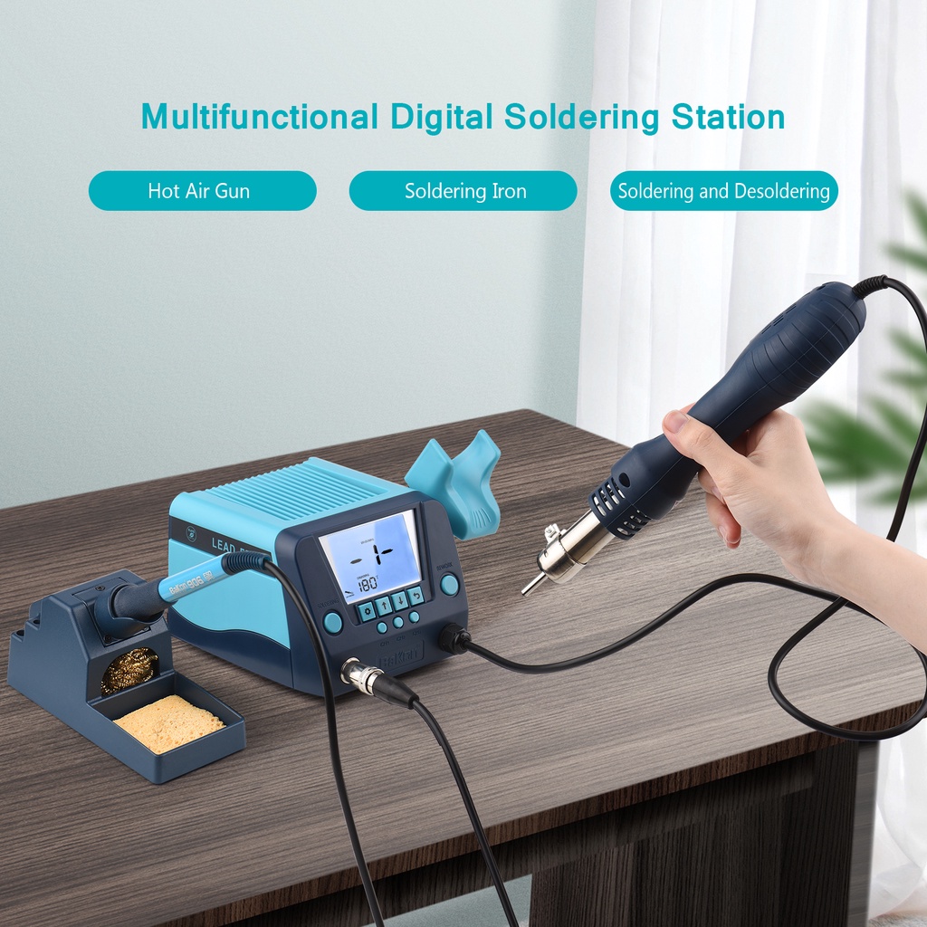 2022 new 2in1 Soldering Station & Soldering Gun Digital Rework