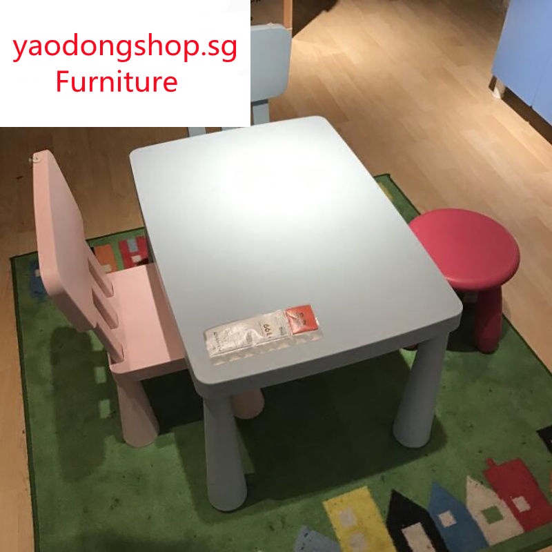 Ikea Study Table for Kids Kindergarten Children's Desk and Chair Set