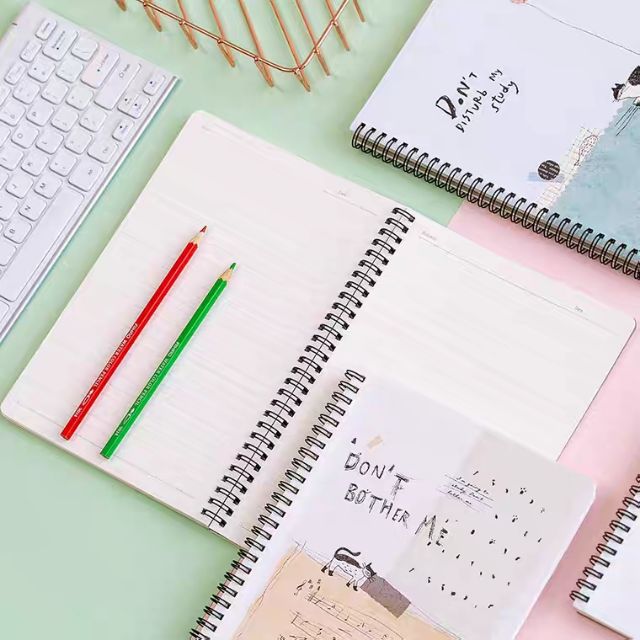 A5 size spring-lined notebook with beautiful paper | Shopee Philippines