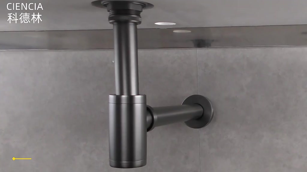 Bathroom Siphon Sink Drain Pipe Modern Bathroom Fixture Bottle Trap ...