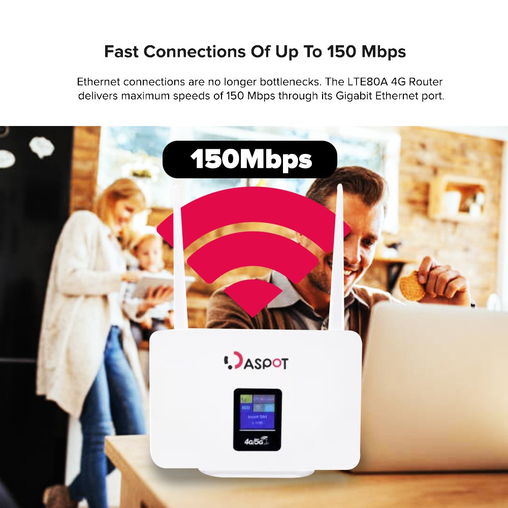 Classic4G Router A60 Modem Color screen Wifi Router Unlimited Hotspot