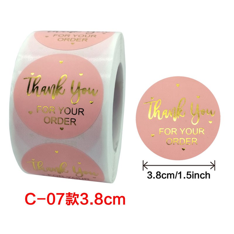500pcs Thank You Stickers Appreciation Sticker, Thank You Sticker with ...