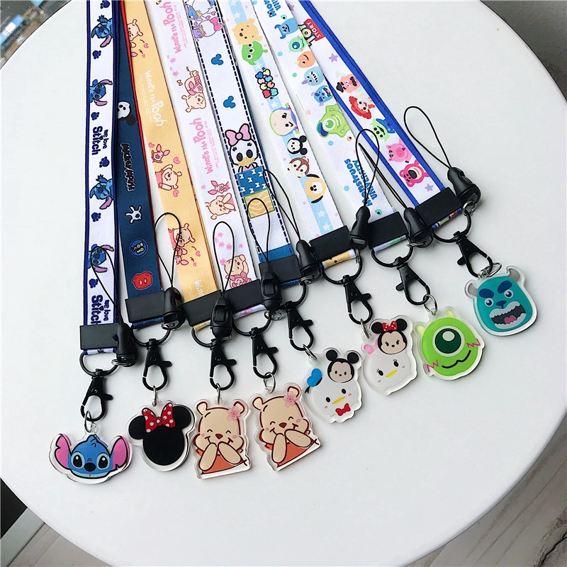 Universal Lanyard Mobile Phone Mickey Minnie Straps Phone Key Holder ...