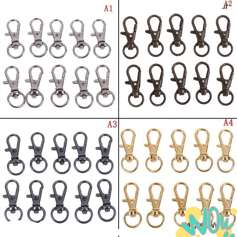 Lobster Swivel Keychain 10pcs | Gold Lobster keychain hook | Keychain ...