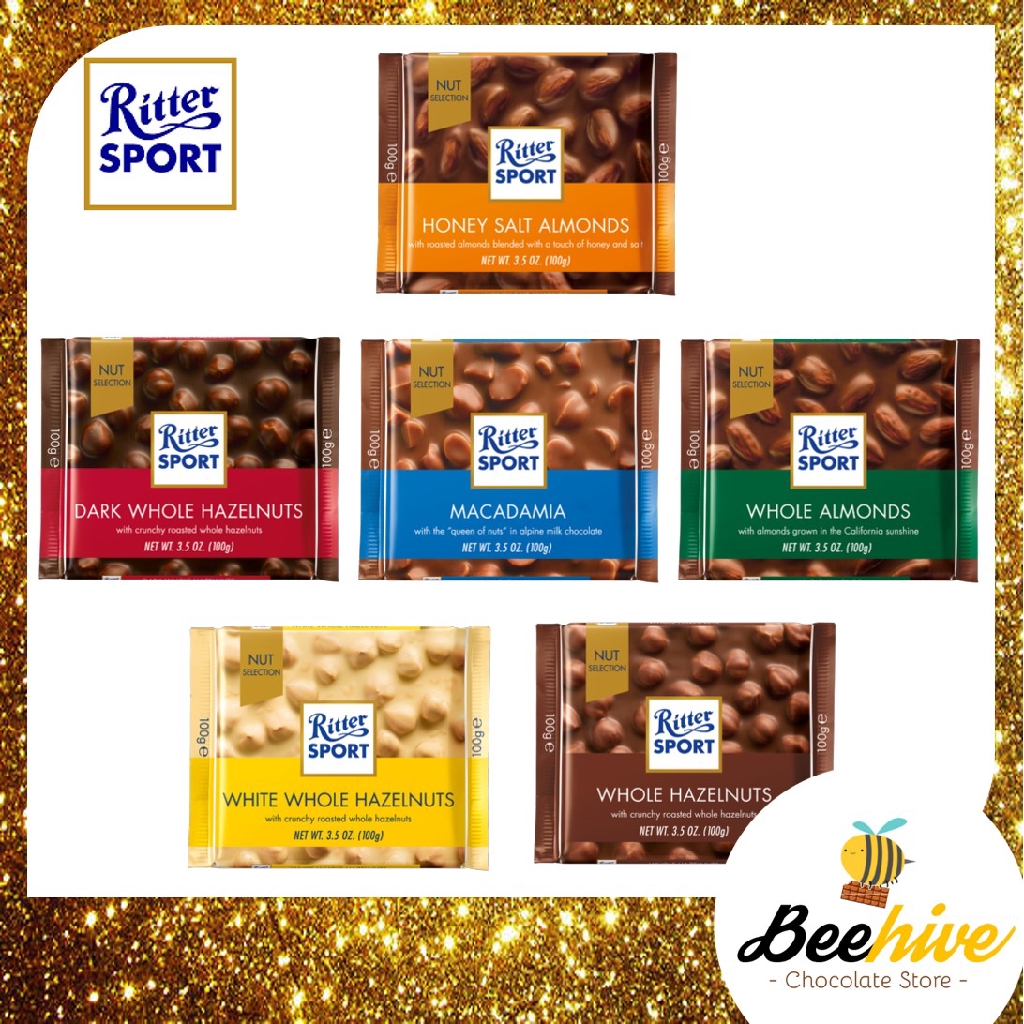 Ritter Sport Chocolates Nut Selection [Ice Cold Packs Included