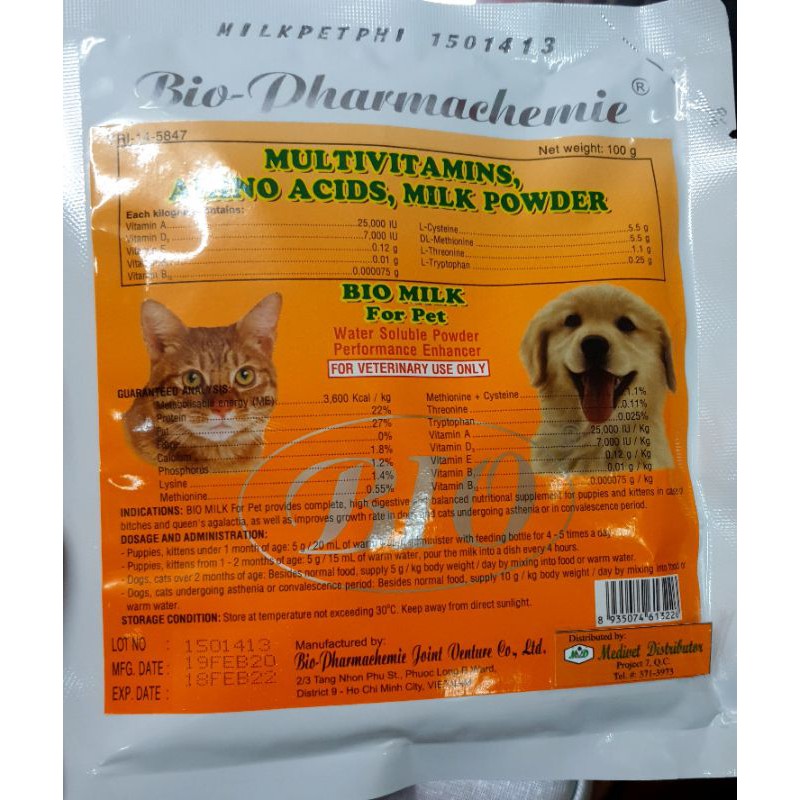 Bio milk for on sale puppies