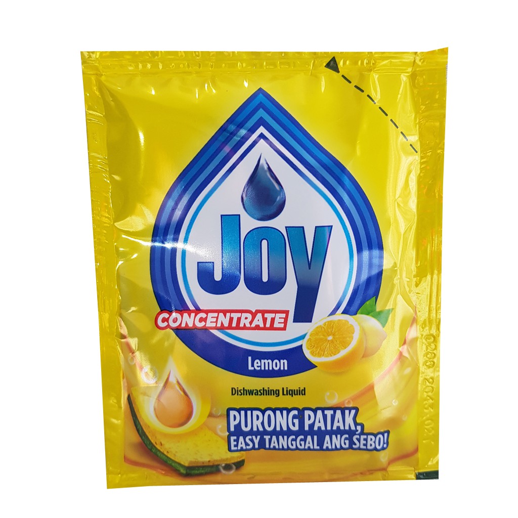 Joy Dishwashing Liquid Concentrate Lemon Small Sulit Pack 18.5 ml X 1 piece  sachet only