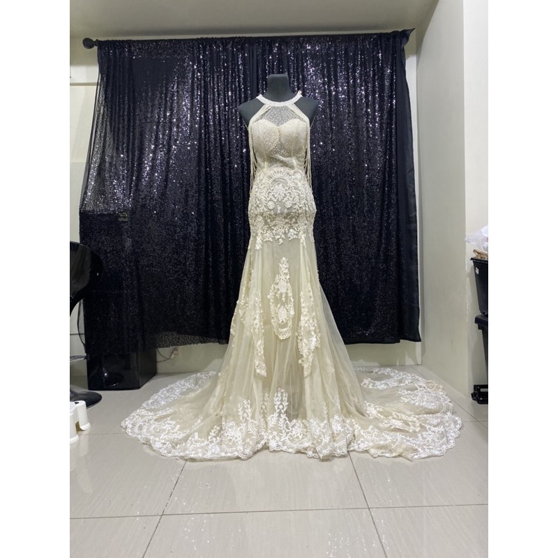 DIRTY WHITE PHOTOSHOOT GOWN Shopee Philippines