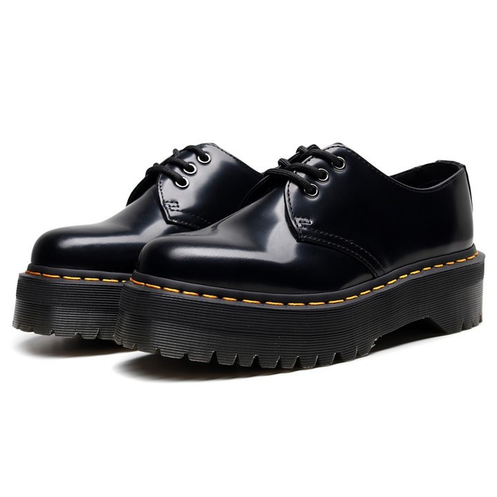 Dr.Martens 1461 Quad Genuine Leather Women Martin Shoes Lace Up Women's ...