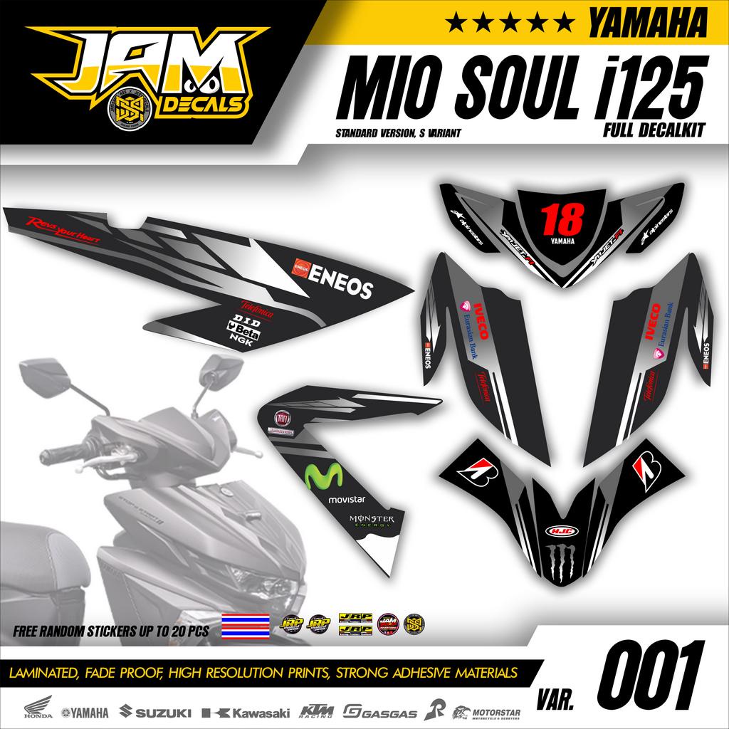 Mio Soul I Decals Yamaha Mio Soul Limited Edition Stickers