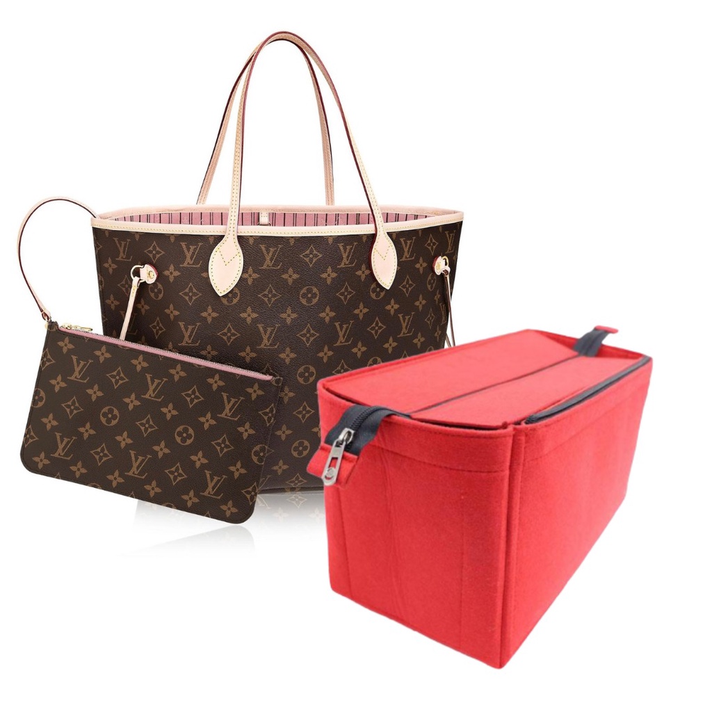 Purse Organizer for Louis Vuitton Neverfull MM With Zipper 