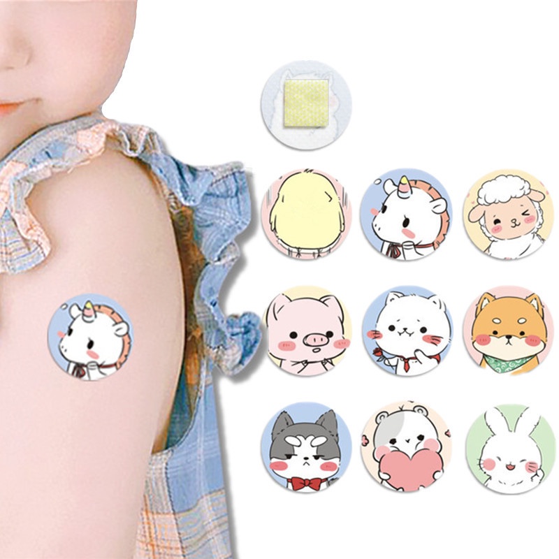 120Pcs Round First Aid Waterproof Healing Wounds Adhesive Bandage Band ...