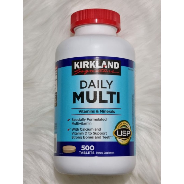 KIRKLAND DAILY MULTI VITAMINS & MINERALS 500 Tablets (US MADE) Shopee Philippines