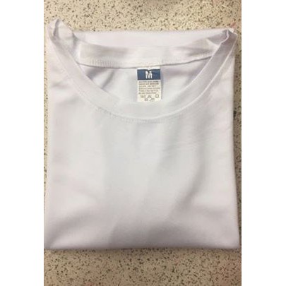 White Drifit T/S sports material, wicking and atlhetic cloth Simple ...