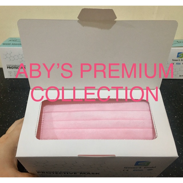 SURGICAL MASK PINK (50PCS PER BOX/ 3PLY/ SMOOTH SURFACE / WITH NOSE