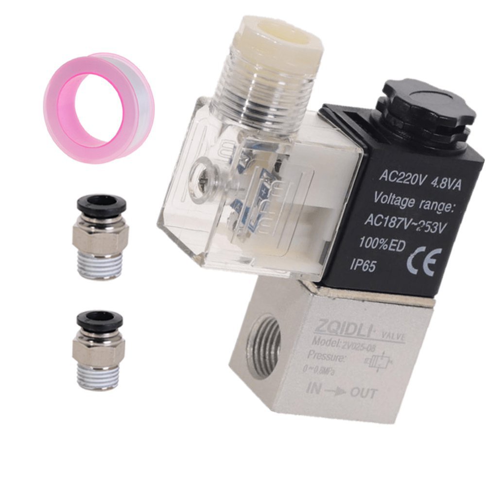 Air Solenoid Valves 2V02508 2 Position 2 Port 1/4" Normally Closed