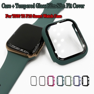 Case Tempered Glass Film for T500 T5 F18 Smart Watch Protective Case Full Screen Protector Cover 44mm Cover Shopee Philippines