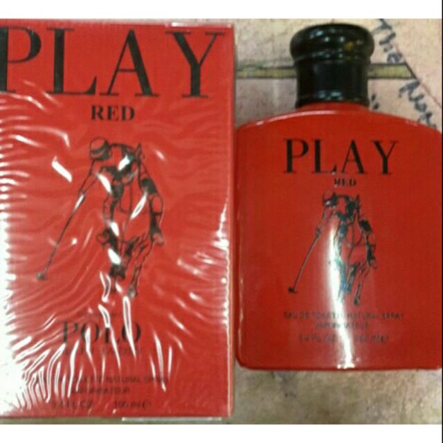 Play red 2025 polo perfume