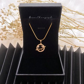 Iced Saturn Necklace 18K Gold Jewelry with Free Box - Tala Inspired |  Shopee Philippines