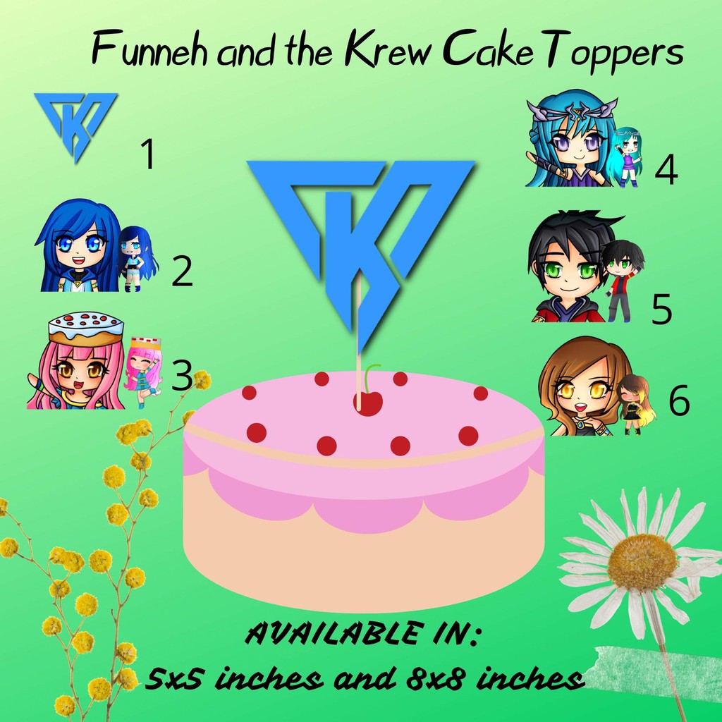 Funneh and The Krew Cake Toppers | Shopee Philippines