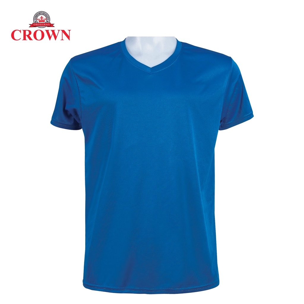 Crown Mens Active Wear Vneck Drifit Shirt Light Colors l Light