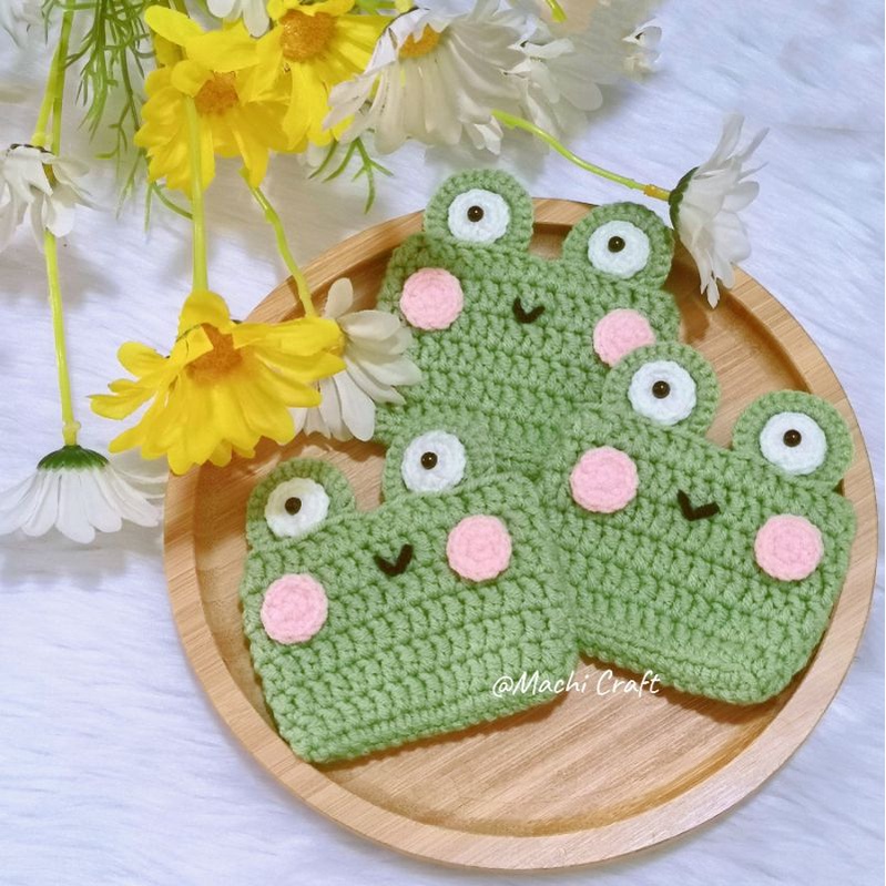 Crochet frog 2025 coin purse