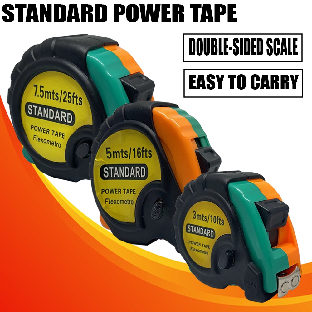 HIGH QUALITY STANDARD TAPE MEASURE / METER RULER (3M/10FTS & 5M/16FTS ...