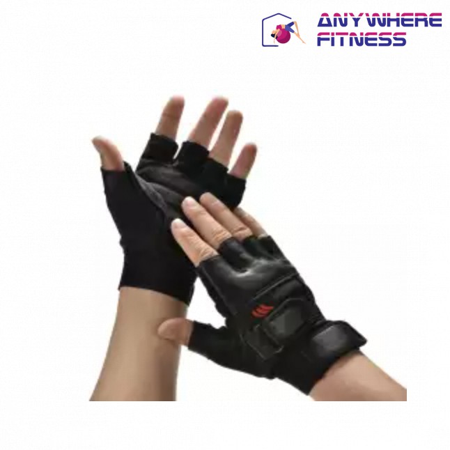 Anywhere Fitness Men Weight Lifting Leather Gloves Gym Exercise 1Pair Shopee Philippines