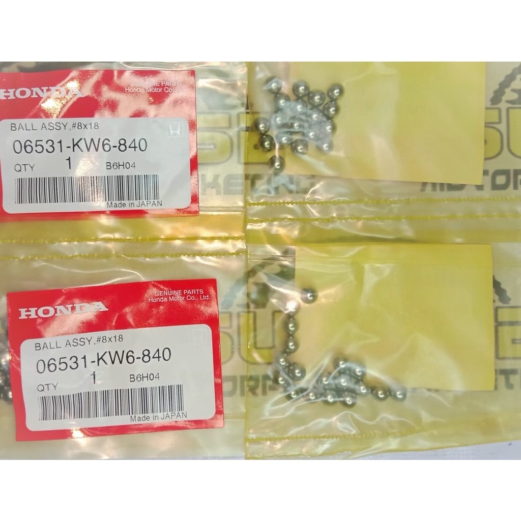 06531-KW6-840 HONDA GENUINE BALL ASSEMBLY 8X18 | Shopee Philippines