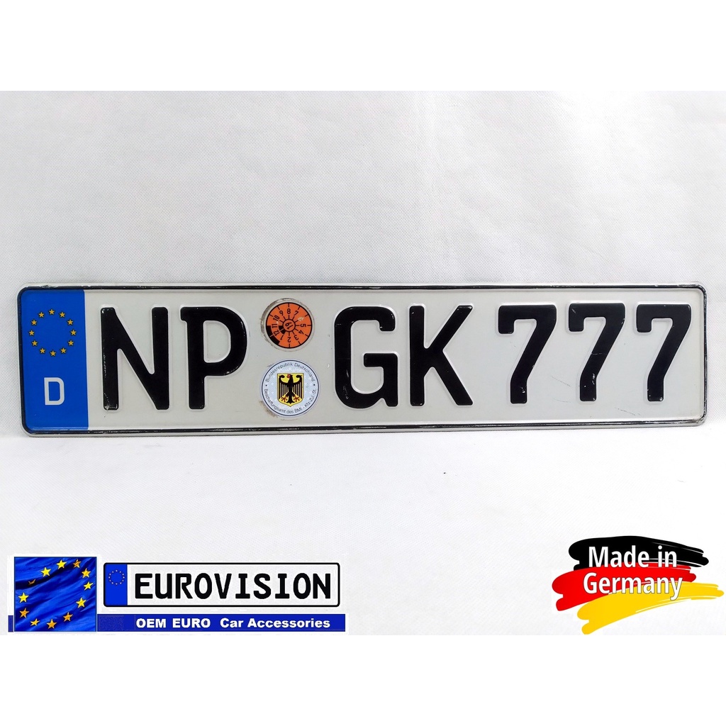 Europlate Triple Number FROM GERMANY - Various Single Euro Plates ...