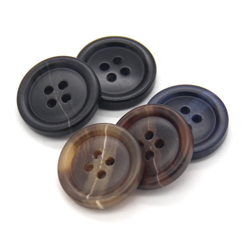 25mm Round Coat Buttons 4-Hole Buttons Flat Back Buttons in 23 different  colors