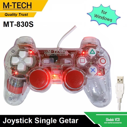 M-Tech MT-830S Gamepad SINGLE TRANSPARENT Joystick Controllers | Shopee ...