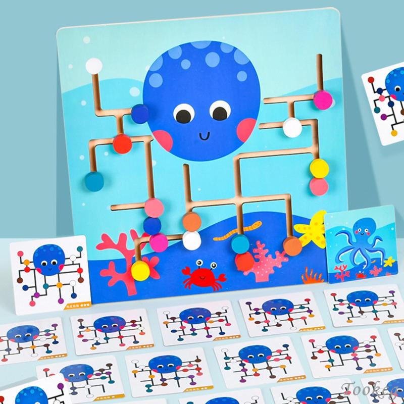 [{COD]] Maze Toy Fine Motor Skill Preschool Learning Toys Maze Walking ...