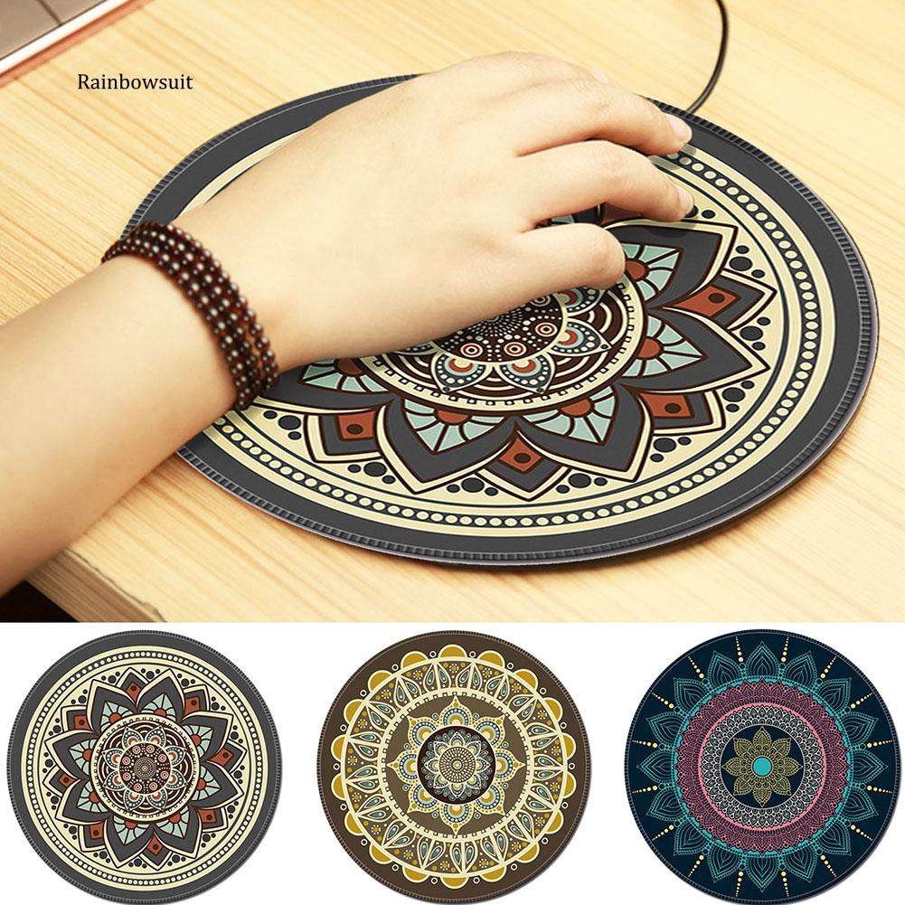 Vintage bohemian round computer 3d game carpet mouse pad | Shopee ...