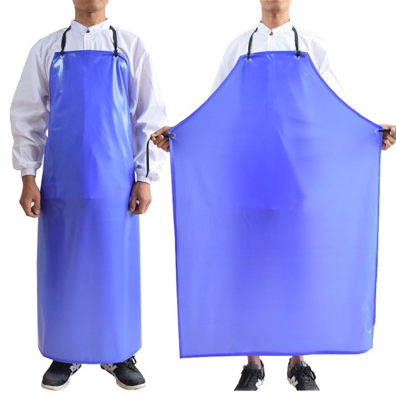 COD PVC Apron Extra long Waterproof Double Sided Oilproof apron aprons ...