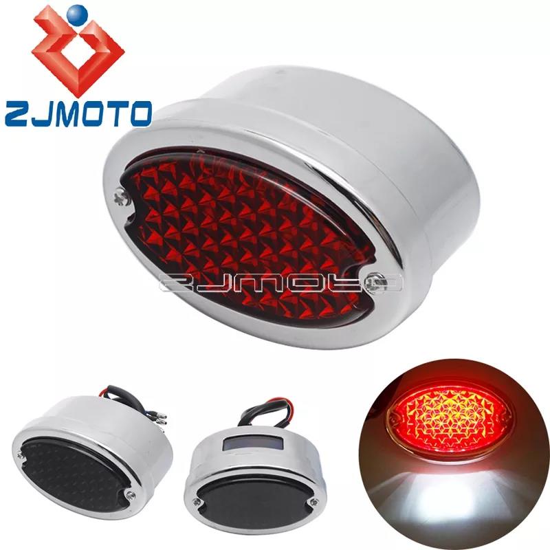 Cafe Racer Rear Brake Stop LED Tail Light For Harley Honda Chopper ...