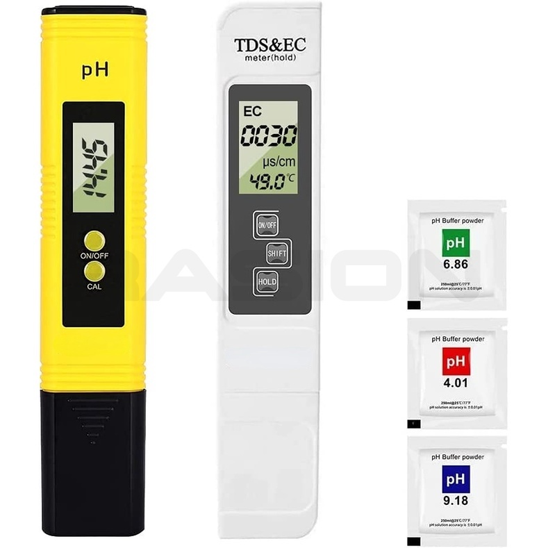 Ph Meter Hydroponics Tds EC Meter Tester Digital Water Quality Purity ...