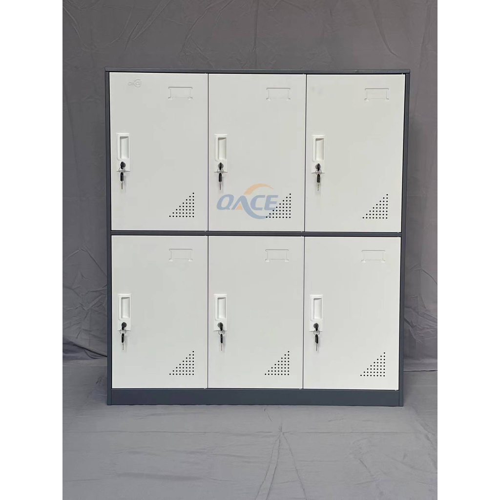 6 doors steel locker small/steel locker(NOT ASSEMBLED 101*90*40cm