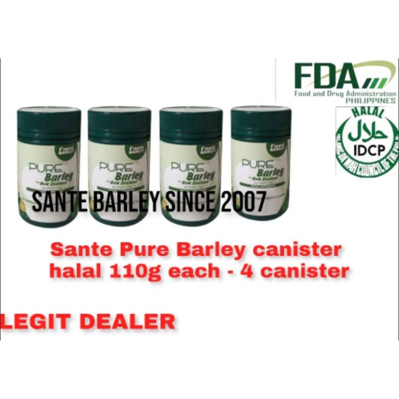 Sante pure barley canister with halal logo 4 canister Legit Shopee