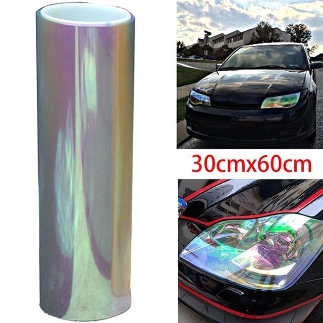 Chameleon color changing tint vinyl wrap sticker headlight film car ...