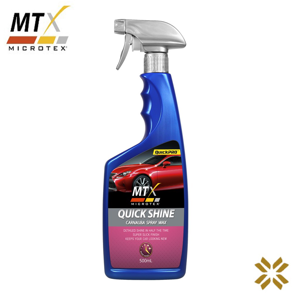 Microtex Quick Shine 500ml Carnauba Spray (MTX Car Care) Shopee