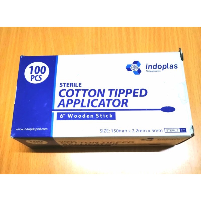 Sterile Cotton Tip Applicator Stick 100 pcs. Shopee Philippines