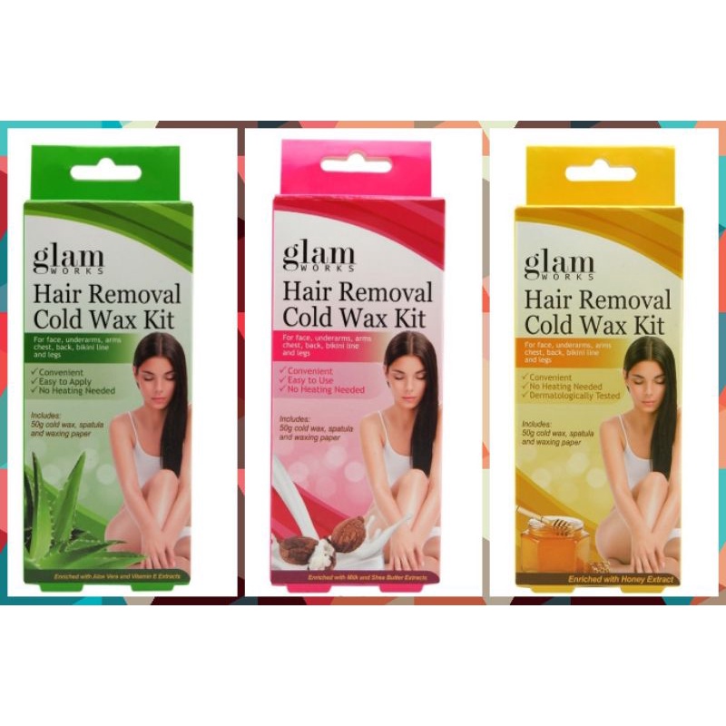Glamworks Hair Removal Cold Wax Kit 50g Shopee Philippines