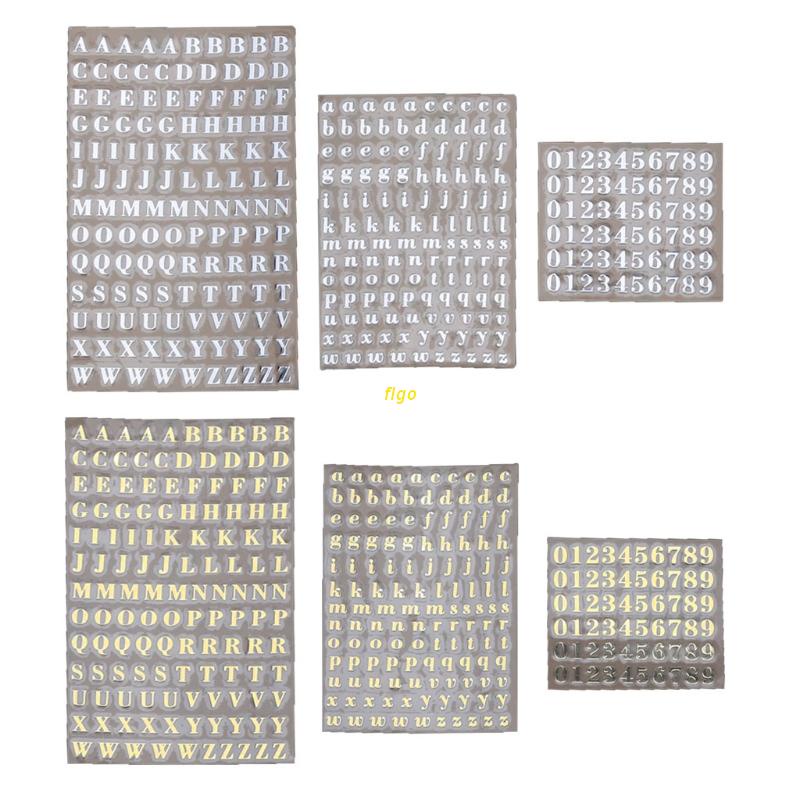 flgo 5Pcs 3mm Alphabet Letters Numbers Chunky Glitter Epoxy Resin ...