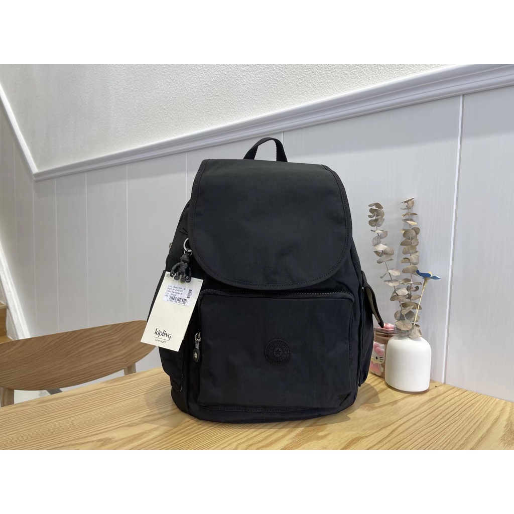 Kipling K12147 Backpack Flip School Bag Classic Black | Shopee Philippines