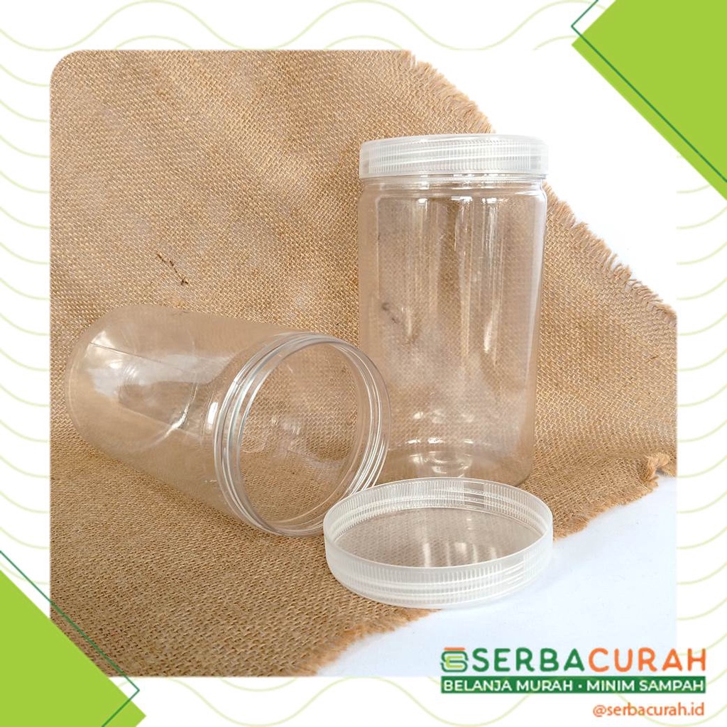 1000ml Plastic Jar Pet Clear Tube Screw Cap 9x16 cm Shopee