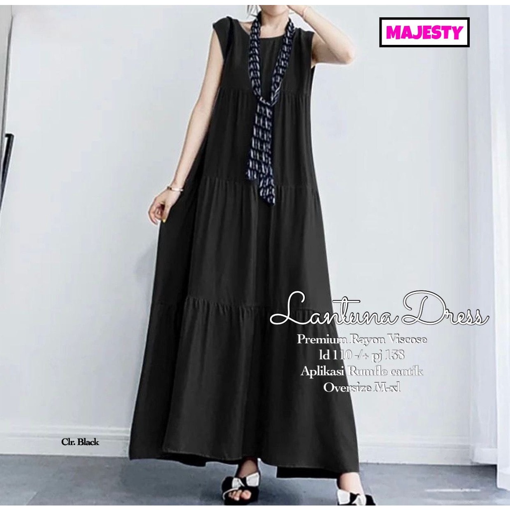 Lantuna Inner Dress Ori Majesty Inner Robe Hijab Super Cool Rayon ...