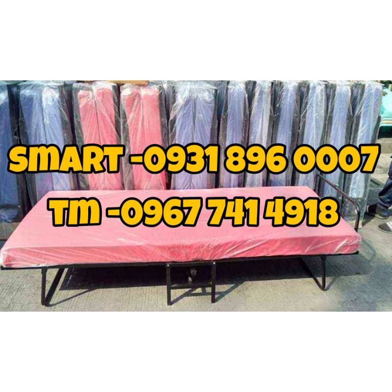 beds double deck FOLDING BED w/ uratex foam 4inch Shopee Philippines